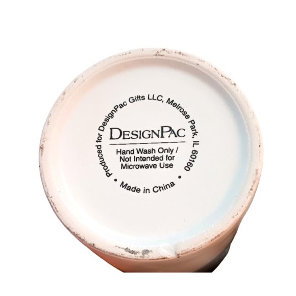 CHRISTMAS MERRY & BRIGHT Tall Ceramic COFFEE MUG With Lid  6" Tall - Picture 6 of 6